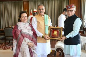 राज्यपाल कविन्द्र गुप्ता ने महाराष्ट्र के राज्यपाल से की शिष्टाचार भेंट